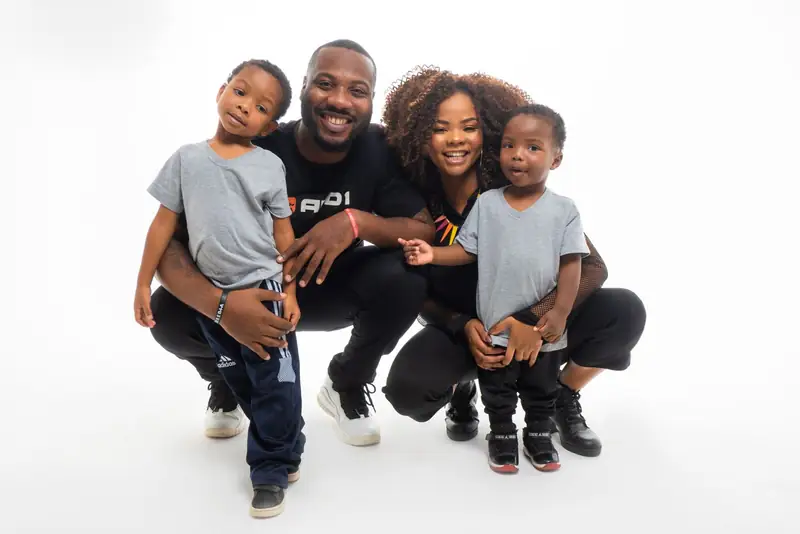 Famille souriante